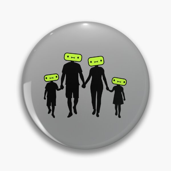 Item preview, Family Silhouette Colorful Modern Fun Together Love designed and sold by shirt-o-mat.