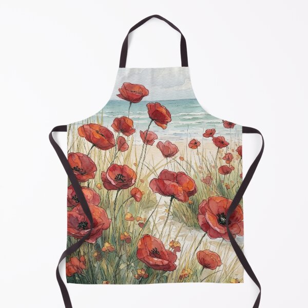 Artikelvorschau, poppy flowers near the beach entworfen und verkauft von sid1802.