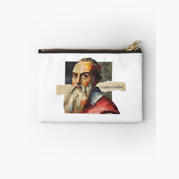 Item preview, Galileo – Father of Science Collage Portrait Art Print | Astronomy Physics Renaissance Poster designed and sold by OzzFrequency.
