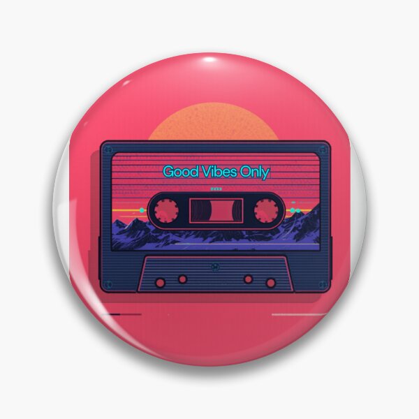 Item preview, Cassette Tape Sunset Landscape Vaporwave Retro Aesthetic Design designed and sold by jojodebondy.