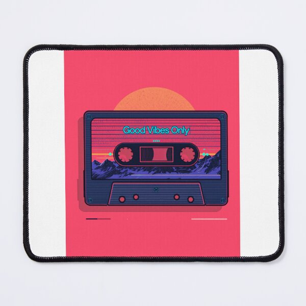 Item preview, Cassette Tape Sunset Landscape Vaporwave Retro Aesthetic Design designed and sold by jojodebondy.