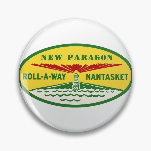 Item preview, New Paragon Roll-A-Way Nantasket Massachusetts Roller Skating Rink Sticker Decal Label designed and sold by tislord.