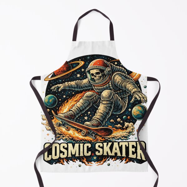 Item preview, Cosmic Skater Planet Saturn Retro Wave Style designed and sold by JonelleTshirts.