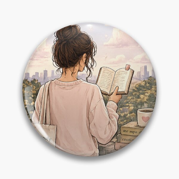 Item preview, Just a Girl Reading in Peace designed and sold by Fanfic Feelings and Fandom things.
