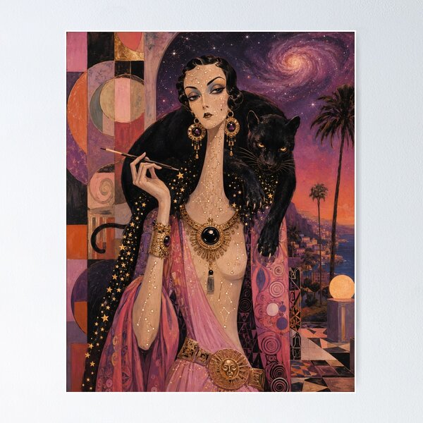 Item preview, Celestial Panther Goddess. designed and sold by Natalia-Vlad.