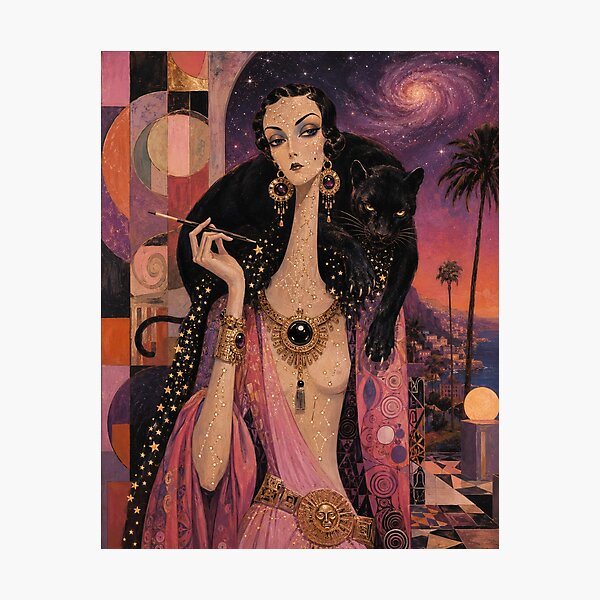 Item preview, Celestial Panther Goddess. designed and sold by Natalia-Vlad.