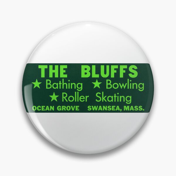 Item preview, The Bluffs Ocean Grove Swansea Massachusetts Roller Skating Rink Sticker Decal Label designed and sold by tislord.