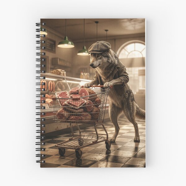 Item preview, Wolf in Human Clothing Visits the Butcher designed and sold by Tridentulus.