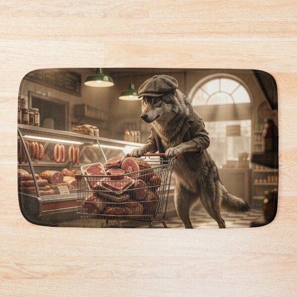 Item preview, Wolf in Human Clothing Visits the Butcher designed and sold by Tridentulus.