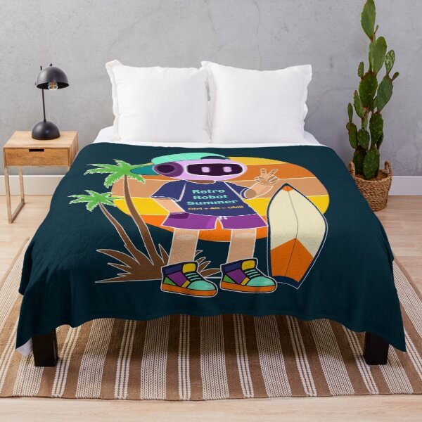 Item preview, Retro Robot Summer - Tech Humor Ctrl Alt Chill Surfer Bot designed and sold by Print Expert.