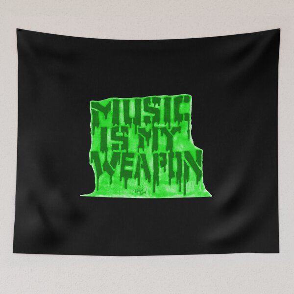 Item preview, Graffiti Music Is My Weapon Green Variant designed and sold by Grimmlar.