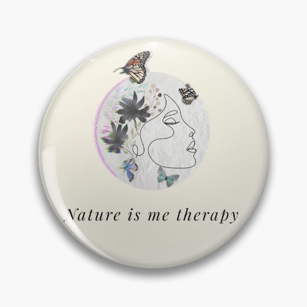 Item preview, Nature Is My Therapy Line Art Aesthetic designed and sold by ZJDesignsArt.