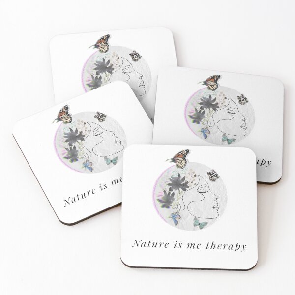 Item preview, Nature Is My Therapy Line Art Aesthetic designed and sold by ZJDesignsArt.