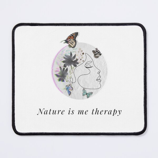 Item preview, Nature Is My Therapy Line Art Aesthetic designed and sold by ZJDesignsArt.