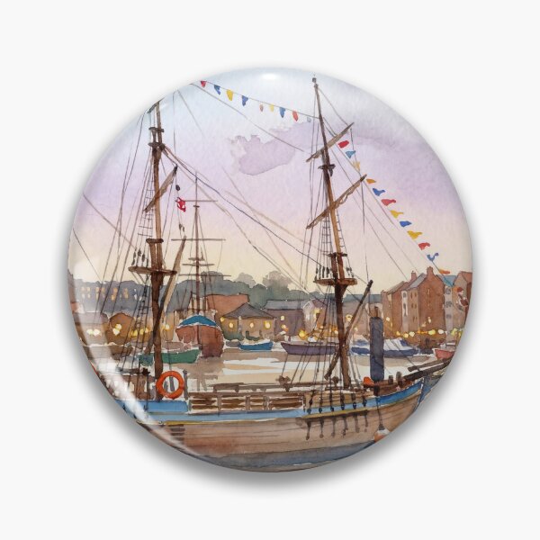 Item preview, Whitby Harbour Watercolour Style designed and sold by InkAndLatitude.