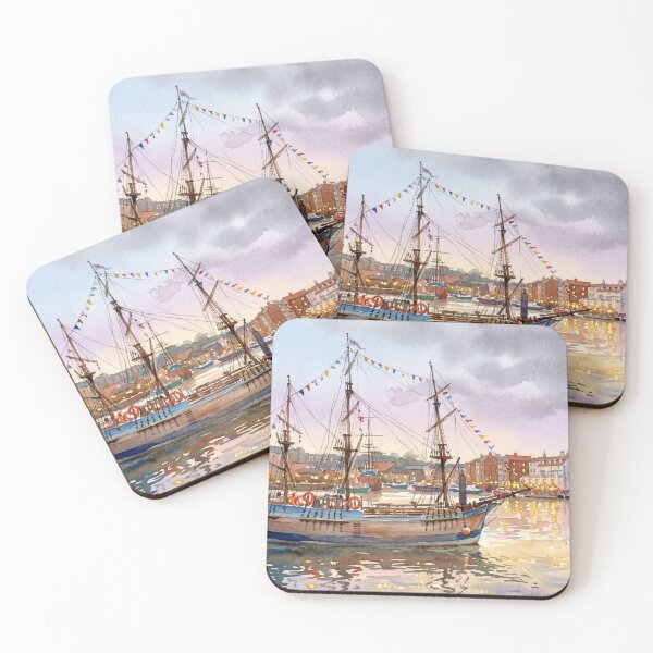 Item preview, Whitby Harbour Watercolour Style designed and sold by InkAndLatitude.