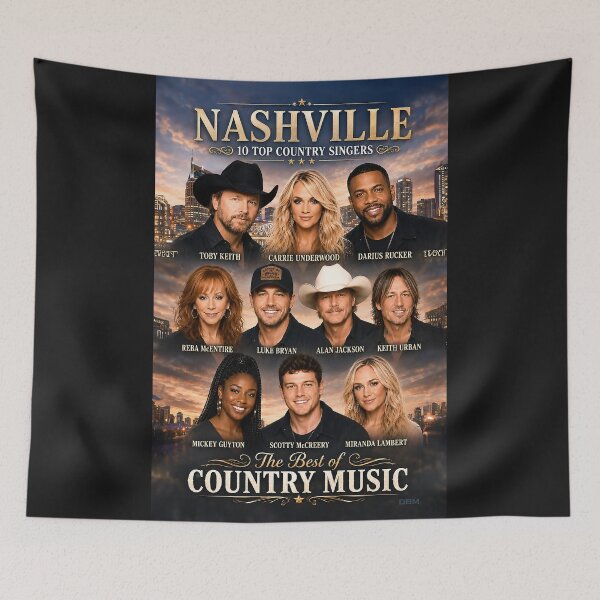 Item preview, NASHVILLE 10 TOP COUNTRY MUSIC SINGERS designed and sold by DBM Photo Art 1.