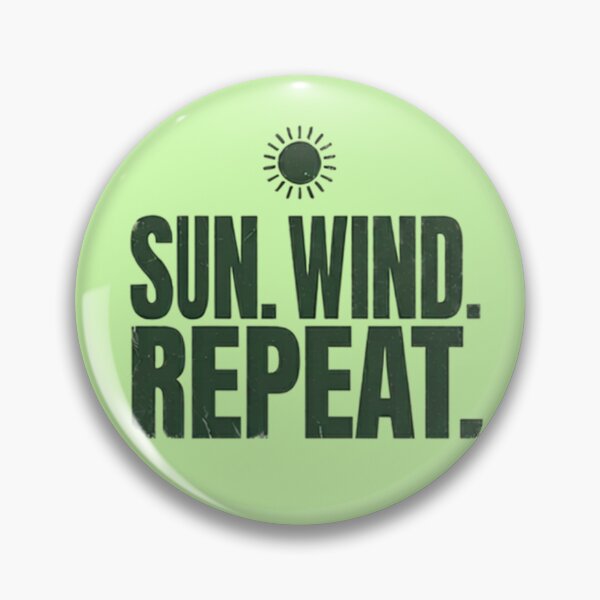 Item preview, Sun Wind Repeat Summer and Sustainable Energy Vibe T-Shirt designed and sold by Sixième Studio.