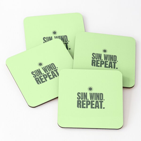 Item preview, Sun Wind Repeat Summer and Sustainable Energy Vibe T-Shirt designed and sold by Sixième Studio.