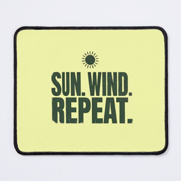 Item preview, Sun Wind Repeat Summer and Sustainable Energy Vibe T-Shirt designed and sold by Sixième Studio.