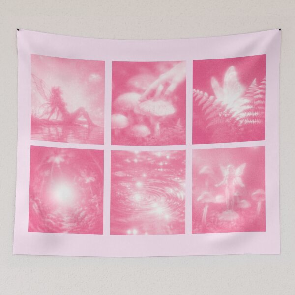 Item preview, Pink Fairycore Collage Dreamy Fairy Garden designed and sold by trajeado14.