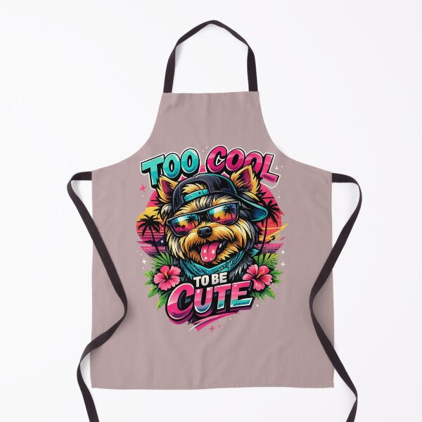 Item preview, Too Cool to Be Cute – Trendy Yorkie Pop Art Design designed and sold by Yorkie Magic Studio .