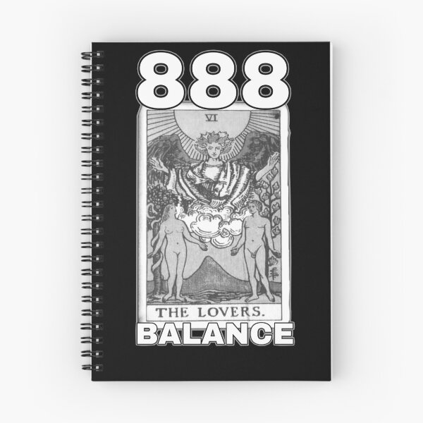 Item preview, 888 Angel Numbers The Lovers Tarot Card designed and sold by PopBubbleShop.