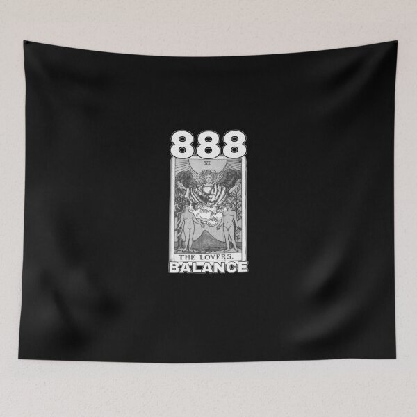 Item preview, 888 Angel Numbers The Lovers Tarot Card designed and sold by PopBubbleShop.