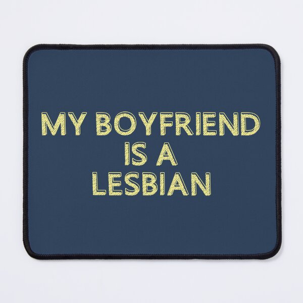 Item preview, Funny My Boyfriend is a Lesbian Yellow Scribble designed and sold by TackyTime.