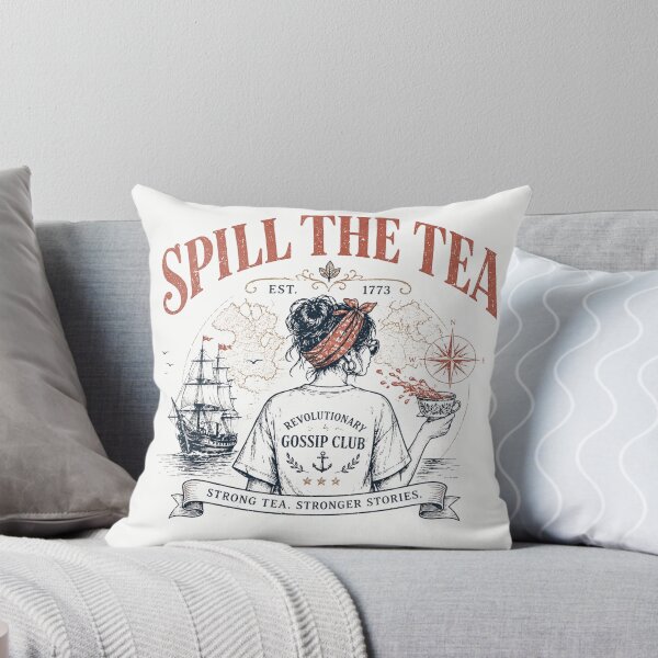 Item preview, Spill The Tea Revolutionary Gossip Club Vintage designed and sold by ZENVIRART.