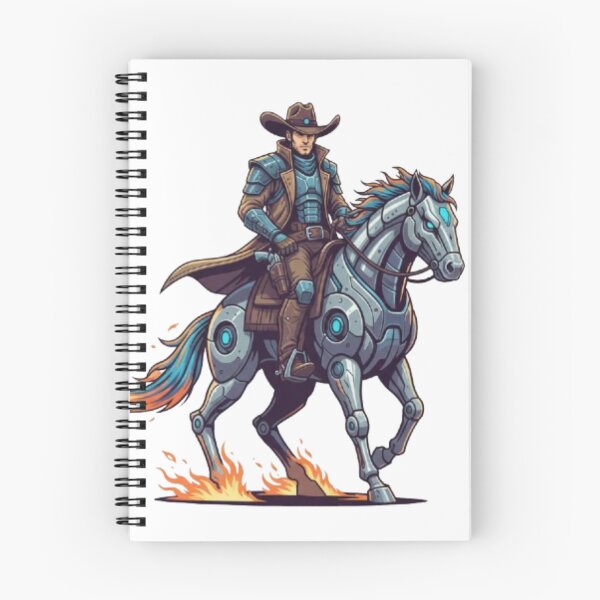 Item preview, Neon Space Cowboy Riding a Robo Horse designed and sold by PixelStyle Studio.