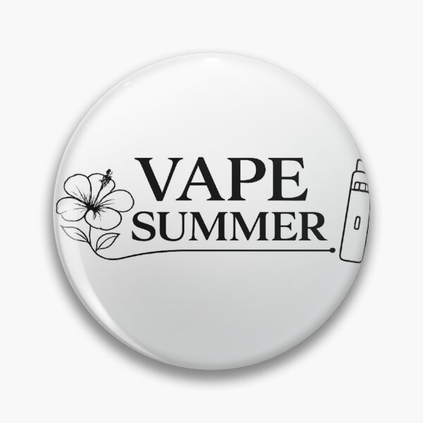 Item preview, VAPE SUMMER – Minimal Floral Vape Typography Design designed and sold by House of Taste Vape Designs.