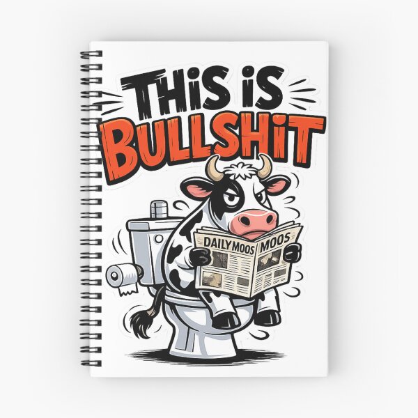 Item preview, Humor de vaca gracioso en el baño: esta pegatina es una tontería. designed and sold by MerchlyMike.