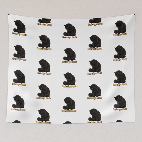 Item preview, Recharge Mode – Cozy Black Cat Illustration designed and sold by lumar23.