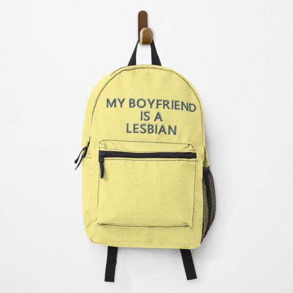 Item preview, Funny My Boyfriend is a Lesbian Blue Scribble designed and sold by TackyTime.