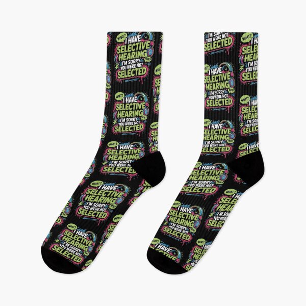 Item preview, I Have Selective Hearing Relatable Sarcastic Design for Funny Bad Listeners designed and sold by Redgiant87x.