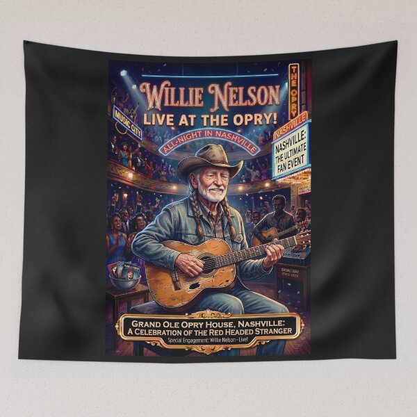 Item preview, Willie Nelson — Red Headed Stranger | Outlaw Country Music designed and sold by DBM Photo Art 1.