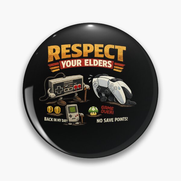 Item preview, Respect Your Elders Gaming Control Retro designed and sold by super-think.