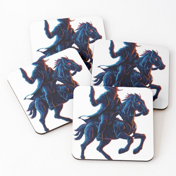 Item preview, Armored Cowboy on a Neon Mech Horse designed and sold by PixelStyle Studio.
