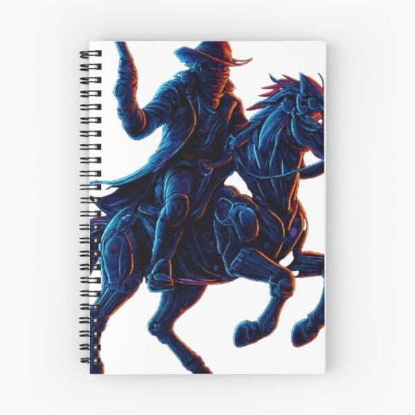 Item preview, Armored Cowboy on a Neon Mech Horse designed and sold by PixelStyle Studio.