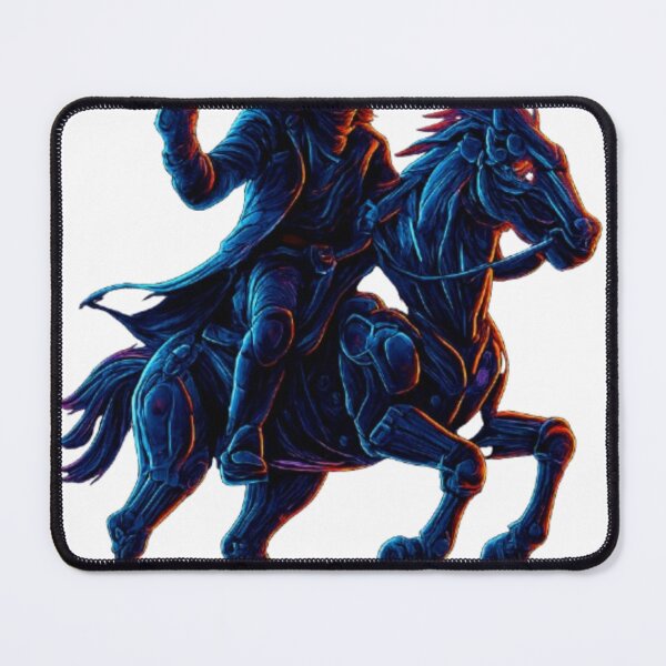Item preview, Armored Cowboy on a Neon Mech Horse designed and sold by PixelStyle Studio.