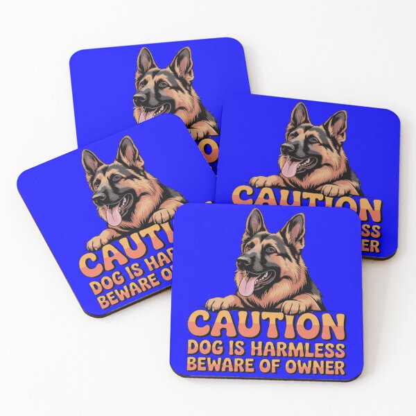 Item preview, German Shepherd Caution Dog Is Harmless Beware Of Owner designed and sold by fantasticdesign.