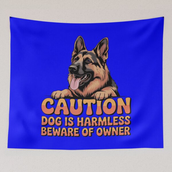 Item preview, German Shepherd Caution Dog Is Harmless Beware Of Owner designed and sold by fantasticdesign.