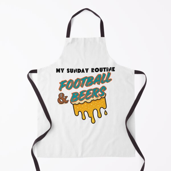 Item preview, Retro Football & Beers Sunday Routine — Funny Game Day for Dolphins Fans designed and sold by ThatFootball12.
