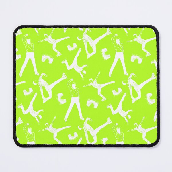 Item preview, Male Figure Skaters White Designs on Lime designed and sold by PD-Skating.