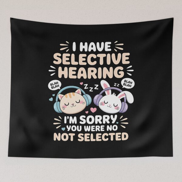 Item preview, I Have Selective Hearing Funny Introvert and Sarcastic Friend designed and sold by Redgiant87x.
