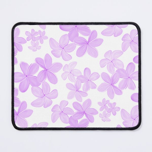 Item preview, Plumeria in Purple Tones on White designed and sold by PD-Coastal.