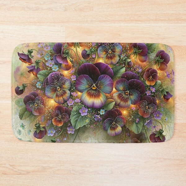 Item preview, “Pansies in the Luminous Drift” designed and sold by bloorose.