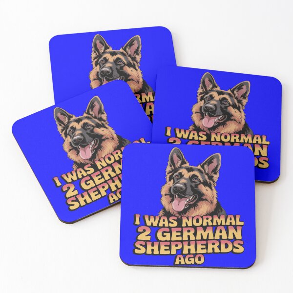 Item preview, I Was Normal 2 German Shepherds Ago Pet Owner Art Design designed and sold by fantasticdesign.