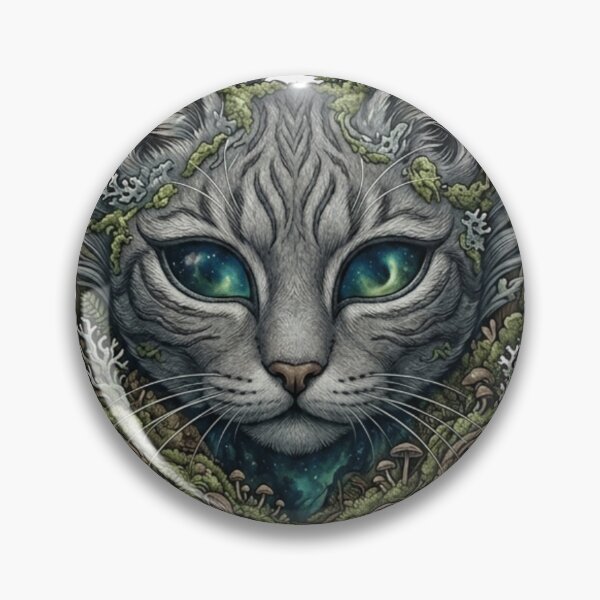 Item preview, Enchanted Forest Cat Greenery Ivy Botanical Art designed and sold by ZENVIRART.